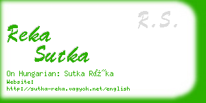 reka sutka business card